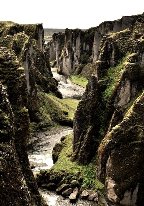 River Canyon, Fjadrargljufur, Iceland 
