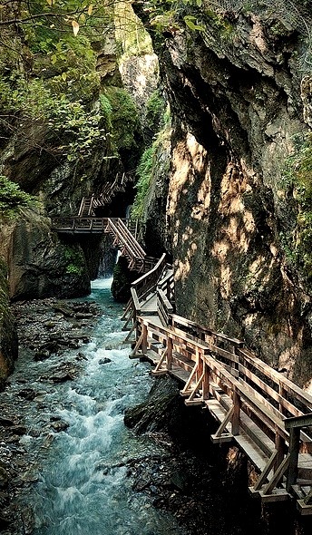 Canyon Path, Fieberbrunn, Tyrol, Austria